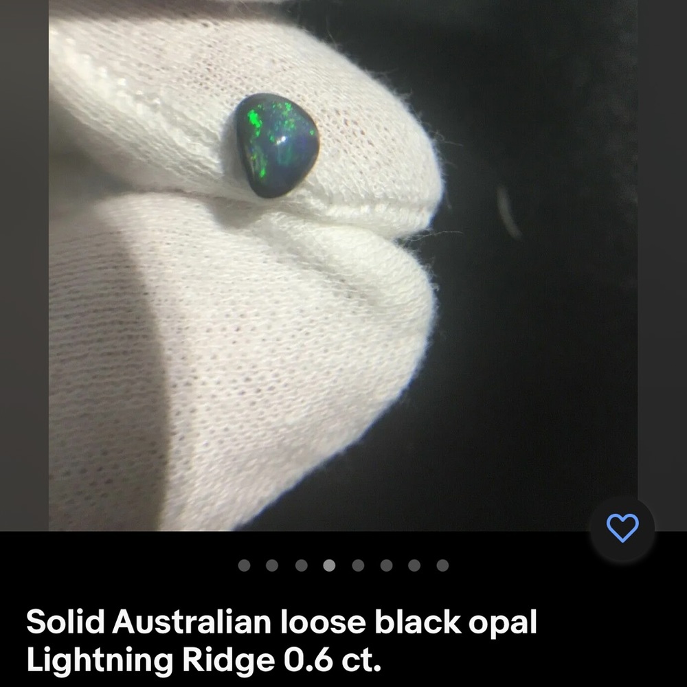 Solid Loose Black Opal Natural - image 7